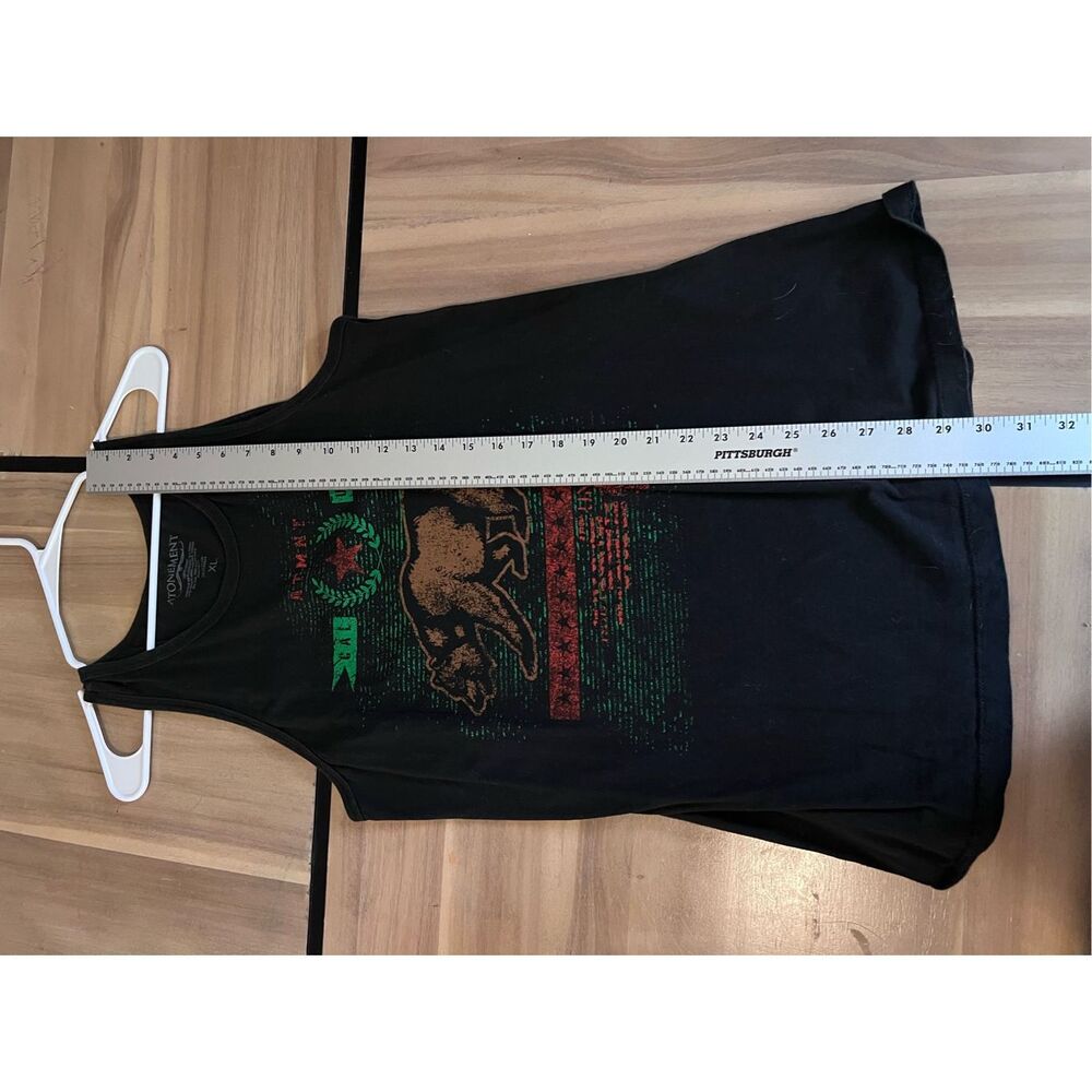Black Atonement CAL USA Bear Sleeveless T-shirt T1 size XL - Picture 4 of 5